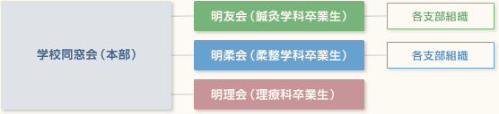 同窓会組織フロー図